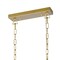 Cwi Lighting Tudor 6 Light Island/Pool Table Chandelier With Satin Gold & Black Finish 1223P36-6-602 - alternate 7